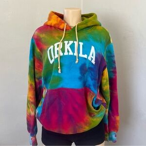Multicolor Tie-Dye Women's Hoodie